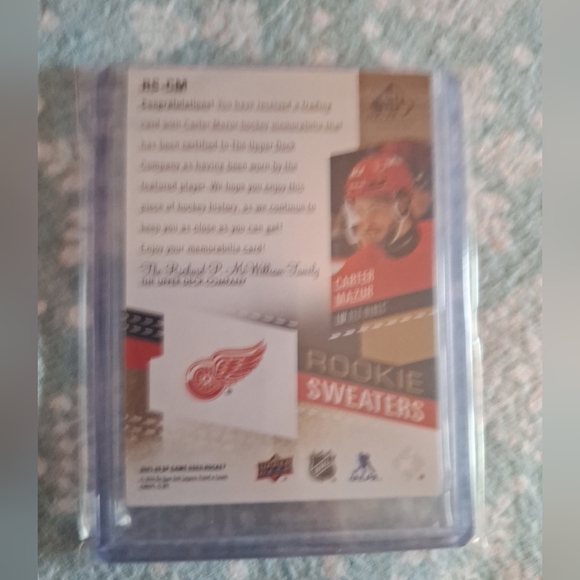 Carter Mazur Rookie Patch - Picture 2 of 2